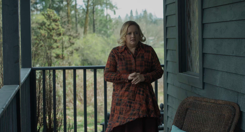 Lucy Davis as Aunt Hilda on The Chilling Adventures of Sabrina